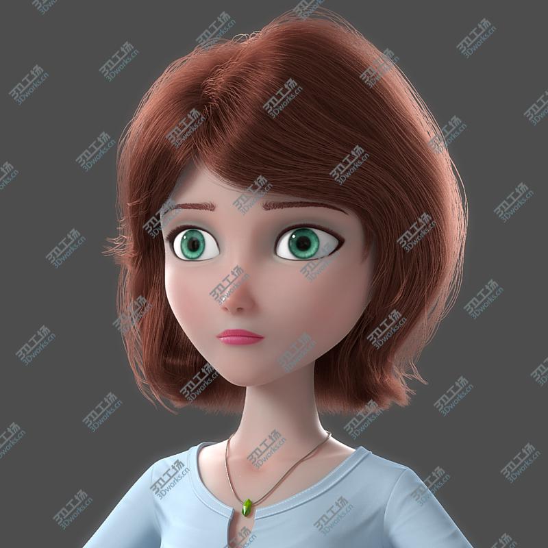 images/goods_img/202104093/3D model Cartoon Woman NoRig/1.jpg
